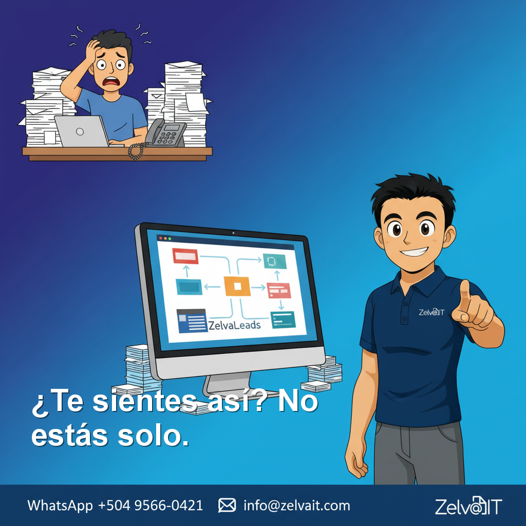 ¿Tu negocio ya está al borde del colapso por tantas tareas? Tranquilo, que ZelvaLeads llegó a salvar el día