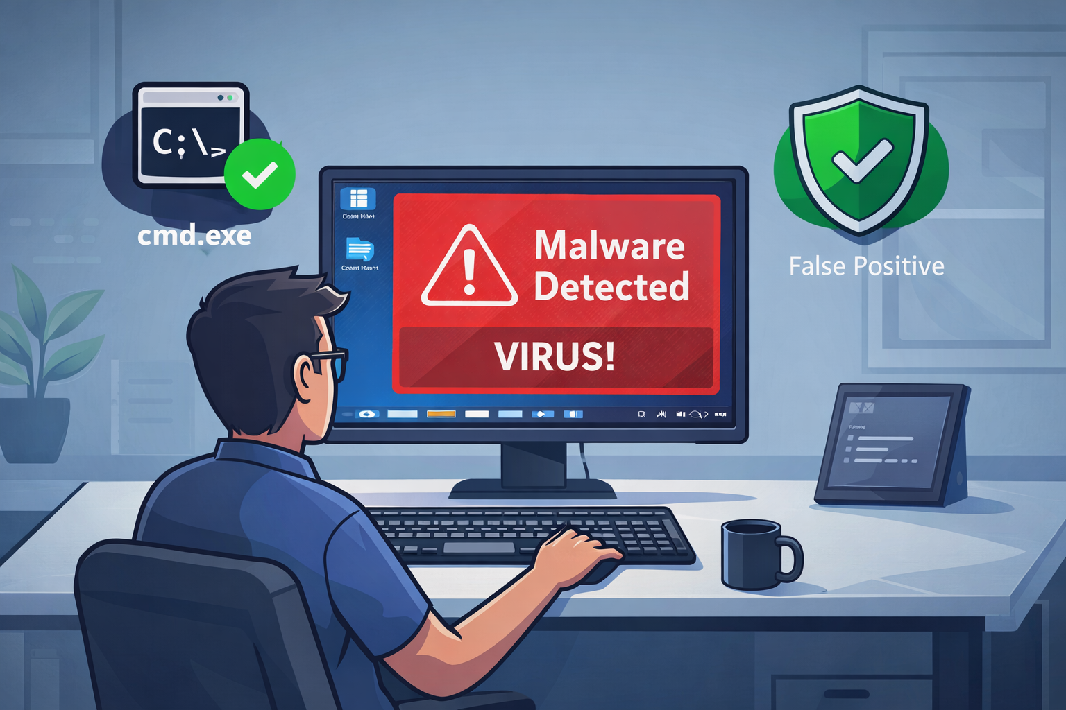 Mi antivirus dijo que Windows estaba infectado… y no era cierto (falso positivo explicado)
