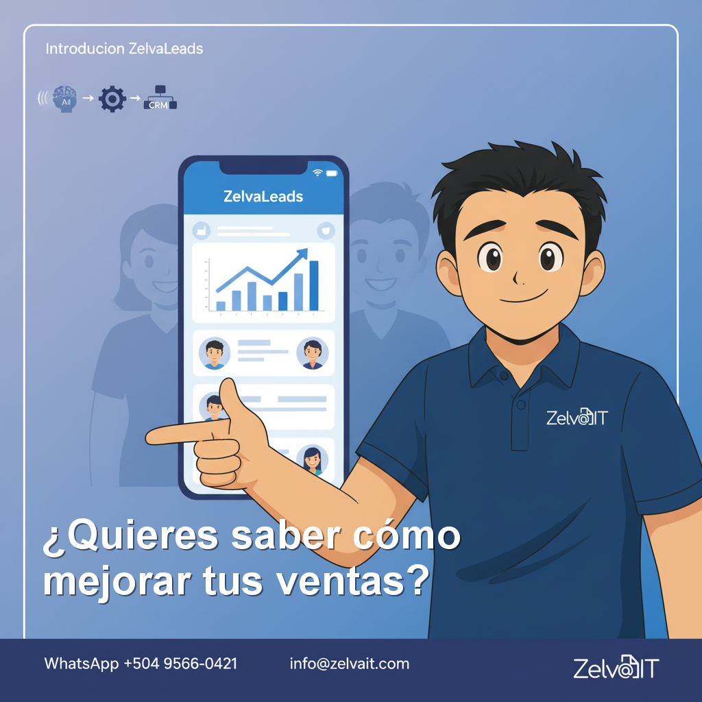 ¿Y vos ya estás vendiendo como los grandes? Descubrí ZelvaLeads, el CRM para PYMES catrachas