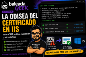 Reparar renovacion Lets encrypt IIS win-acme